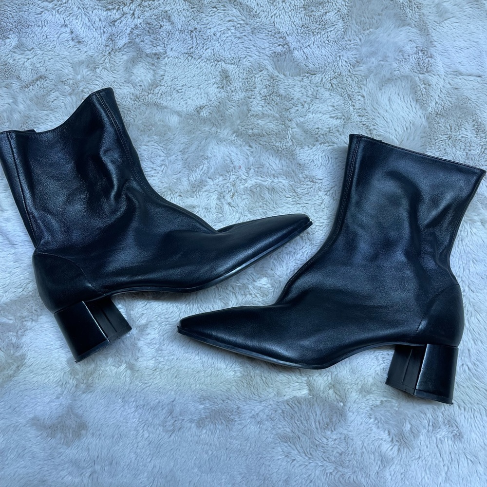 ZARA Leather Booties